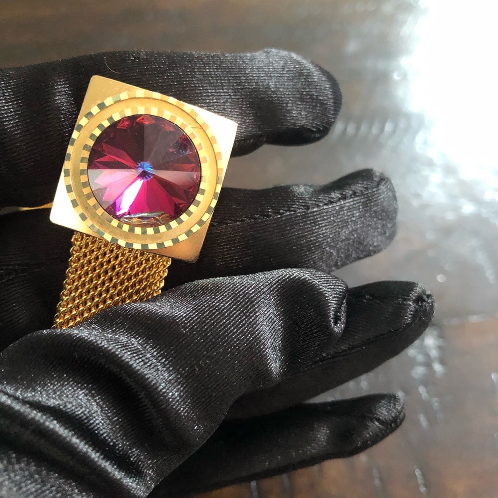 CUFFLINKS - Swarovski Volcano - Picture 3 of 4